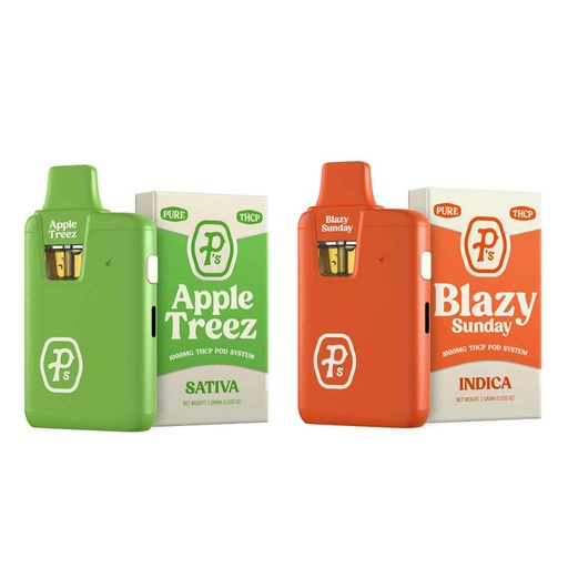 [Q-4343-02] Pushin P's THC-P 1g Pod System  (Apple Treez)