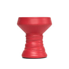 [Q-2595-01] HOOKAH B.Y.O. BLACKSTONE BOWL TWO TONE (Red)