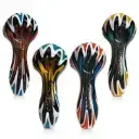 [Q-2397] HAND PIPE 4" AMERICAN COLOR ROD  (ZEGZAG COLORING)