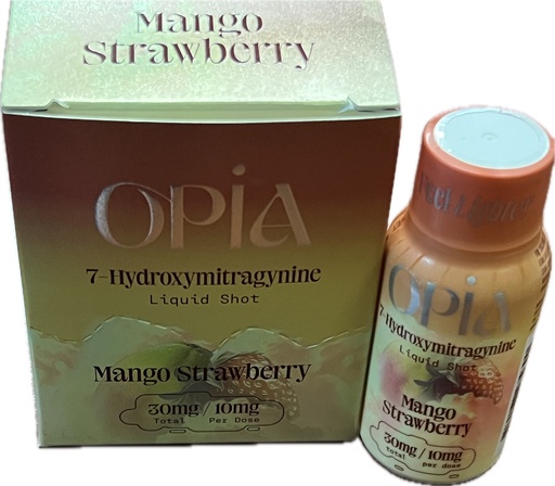 [Q-3023-04] OPIA 7-HYDROXYMITRAGYNINE SHOT 30MG BOX OF 12 (Mango Strawberry)