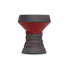 [Q-2595-06] HOOKAH B.Y.O. BLACKSTONE BOWL TWO TONE (Brown/Red)