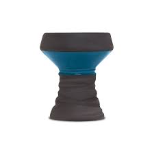 [Q-2595-07] HOOKAH B.Y.O. BLACKSTONE BOWL TWO TONE (Brown/Blue)