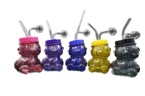 [Q-3665] OIL BURNER WATER PIPE  (Teddy Bear)