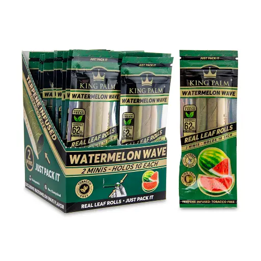 [Q-4546-07] KING PALM CONES MINI 2PK 20CT  (WATERMELON WAVE)