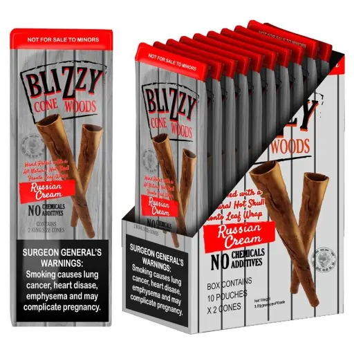 [Q-4558-03] BLIZZY CONE WOODS 10/2PK  (RUSSIAN CREAM)