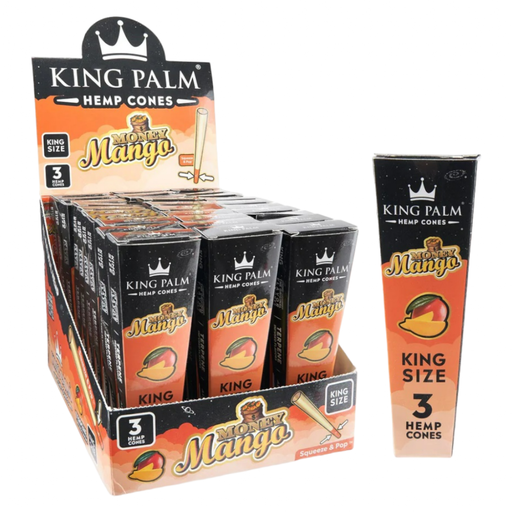 [Q-4566-01] KING PALM HEMP CONES KING SZ 3PK  (MONEY MANGO)