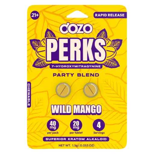 [Q-4568-03] DOZO PERKS 2CT 7-HYDROXYMITRAGYNINE (WILD MANGO | PARTY BLEND)