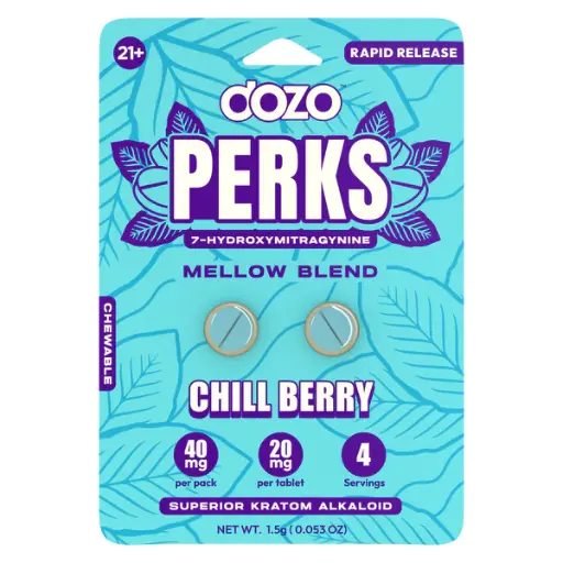 [Q-4568-04] DOZO PERKS 2CT 7-HYDROXYMITRAGYNINE (CHILL BERRY | MELLOW BLEND)