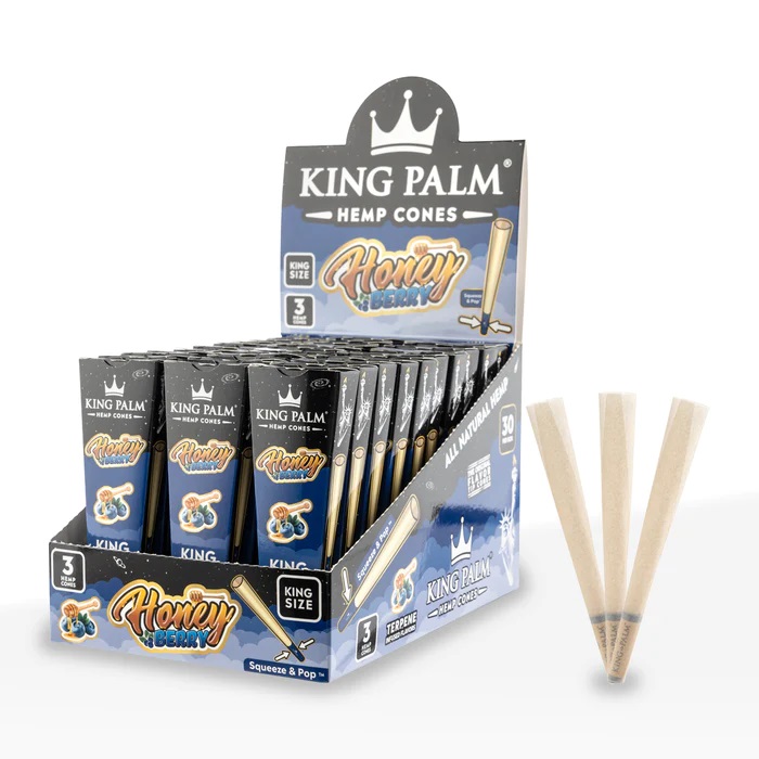 KING PALM HEMP CONES KING SZ 3PK 