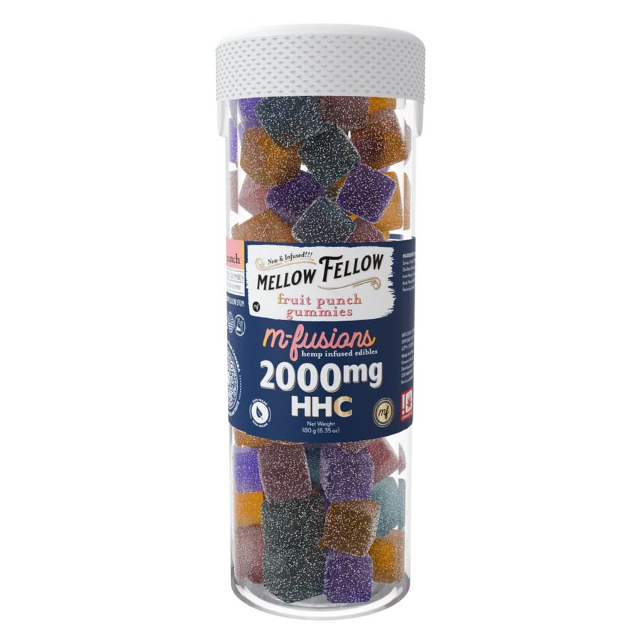 Mellow Fellow HHC 2000MG 40ct Gummies Fruit Punch