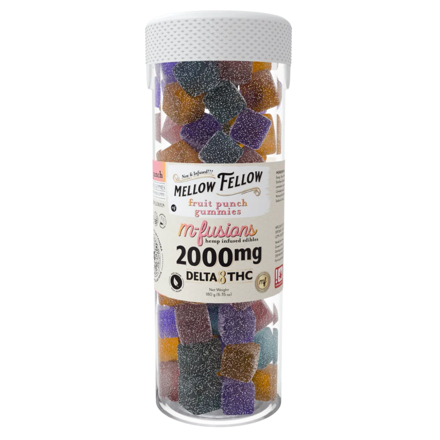 Mellow Fellow D8 THC 2000MG 40ct Fruit Punch 