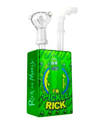 [Q-2660] JUICE BOX WATER PIPE -   (PICKLE RICK)