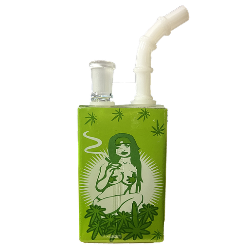 [Q-2665] JUICE BOX WATER PIPE -   (WOMEN SMOKING)