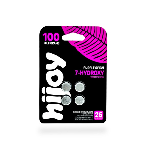 [Q-4616-02] 7-Hydroxie Hijoy 25mg Chewable tablets (PURPLE REIGN)