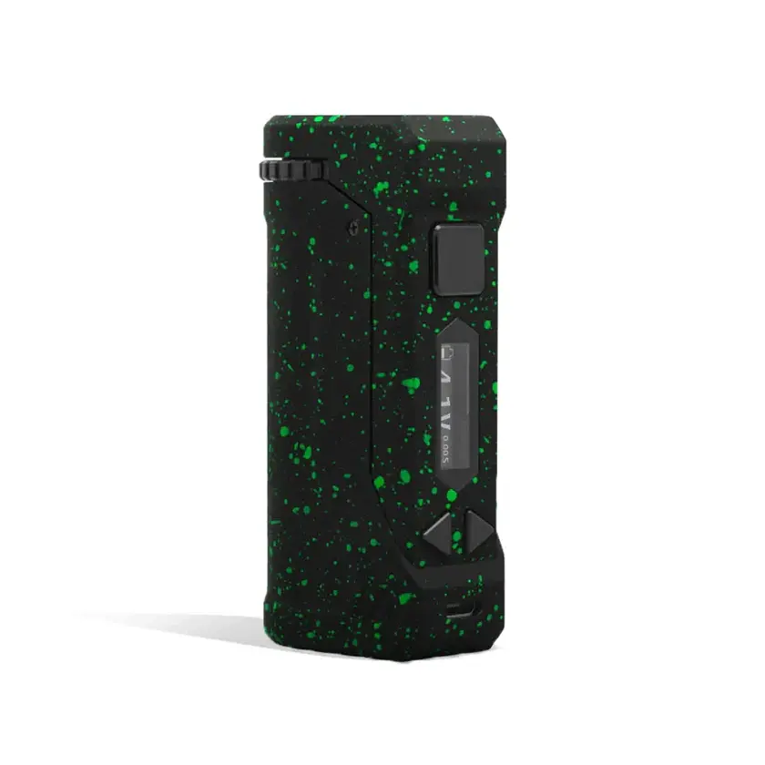 [Q-4160] WULF UNI PRO CARTRIDGE VAPORIZER  (BLACK + GREEN SPLATTER)