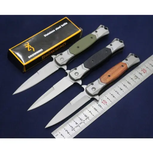 [Q-1696] DEFENSE KNIFE BROWNING BRAND   (SKINNY THINK STYLE)