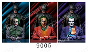 [Q-1145-08] Picture + Frame 40*60cm (Batman & Joker)