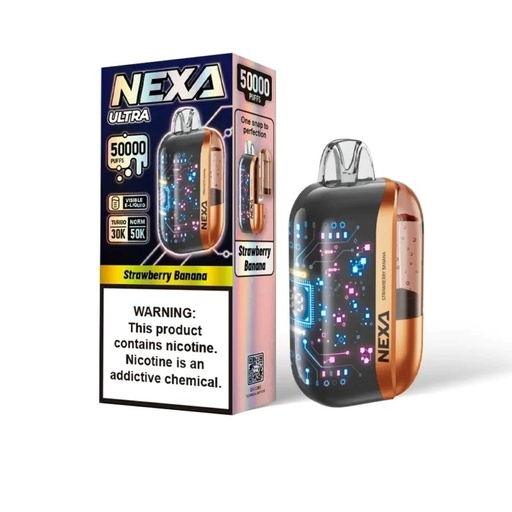 [Q-4638-10] NEXA ULTRA 50K Puff 20ml 5pk (Strawberry Banana)