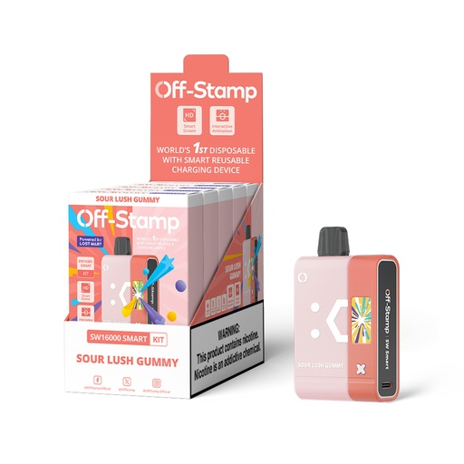 [Q-4639-03] OFF STAMP SW 16,000 Kit 17ml 5pk (Sour Lush Gummy)