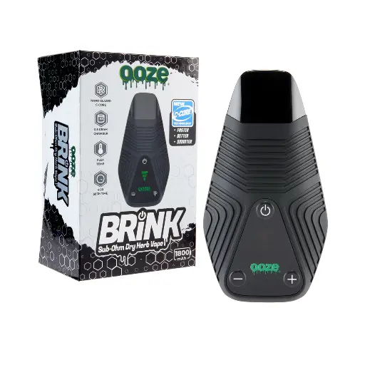 [Q-4648-03] Ooze Brink Dry Herb Vaporizer 1800Mah (Panther Black)