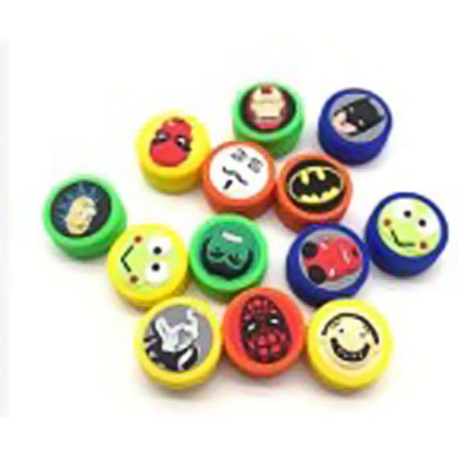 [Q-1108] MULTI TOP DESIGN SILICONE CONTAINER ASSORTED  (2ML)