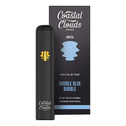 [Q-4670-04] COASTAL CLOUDS D8 THC 2G DISPO 5pk (Double Blue Bubble Indica)