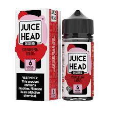 [Q-2667-07] JUICE HEAD DESSERT 100ML (3mg, Strawberry Cream)