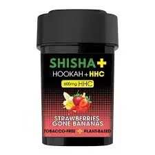 [Q-3327-06] SHISHA HOOKAH PLUS 600MG HHC 100G (Strawberries Gone Bananas)