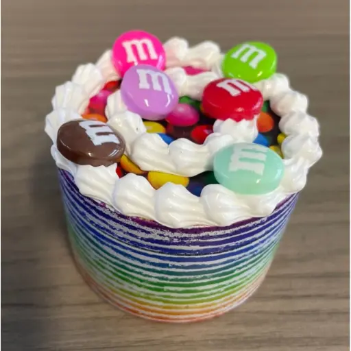 [Q-2327-14] GRINDER 63MM FAKE CAKE EDITION (Rainbow Cake M&M Top)