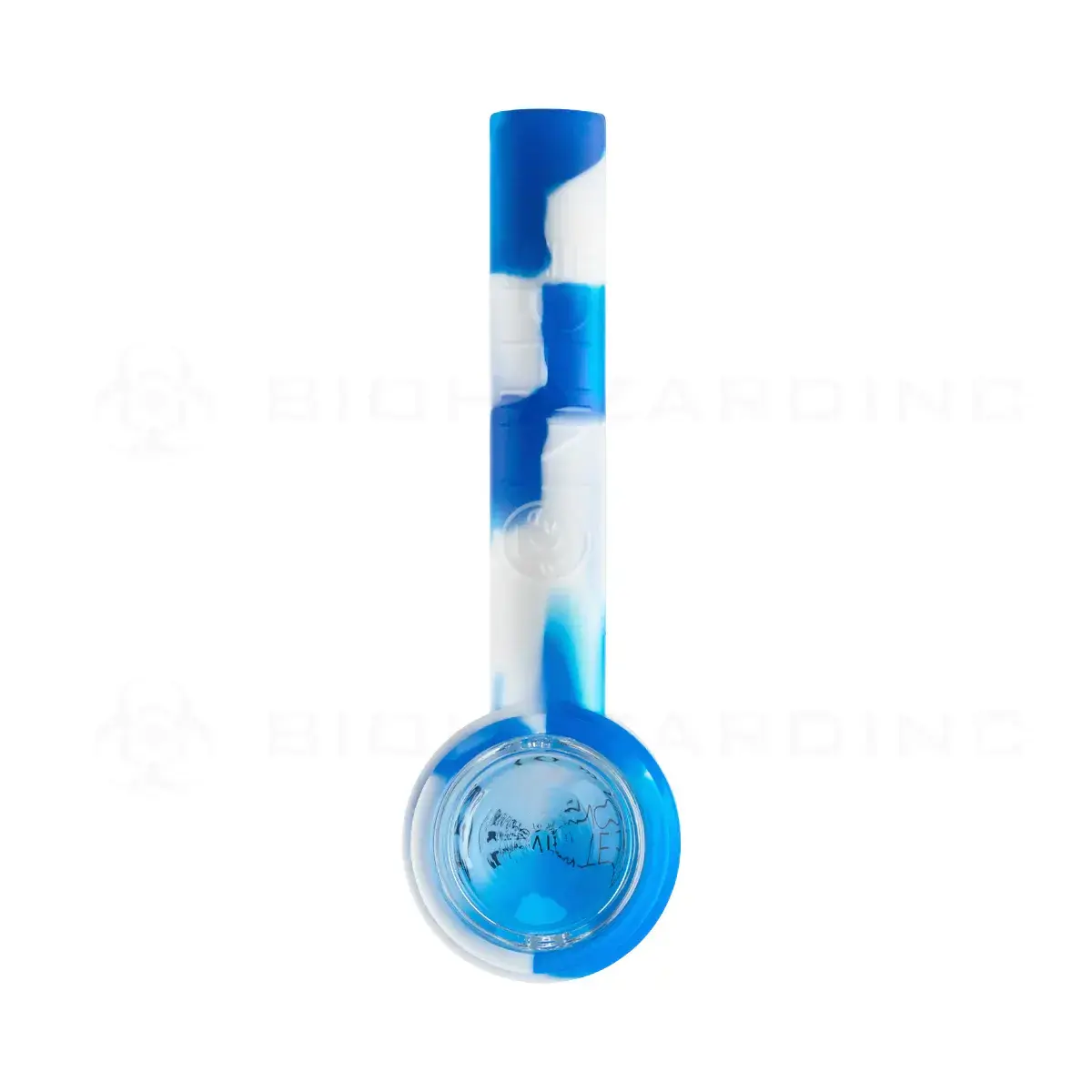 [Q-4685-02] WHITE RHINO FLIP HANDPIPE TO STRAW (BLUE WHITE)