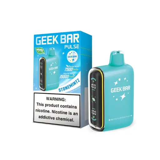 [Q-4691-02] GEEK BAR PULSE DISPOSABLE 15000 PUFFS 5PK 16ML Mintz Editoin (StoneMintz)