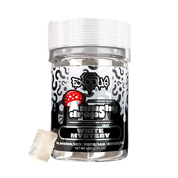 [Q-4705-05] Exodus Mushy Drops Gummies 20ct  10000mg  (White Mystery)