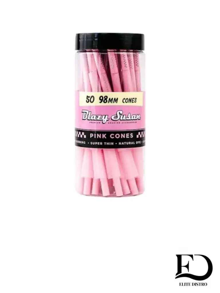 BLAZY SUSAN Pink CONES - 98MM 50CT/JAR