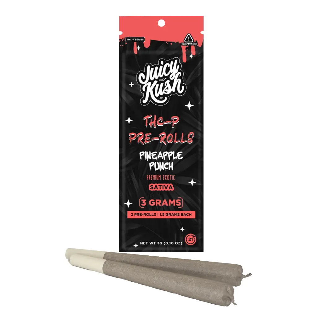 Juicy Kush THC-P Pre-Rolls 3G (2ct) Premium Exotic  5ct display 