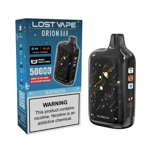 [Q-4714-03] LOST VAPE ORION BAR 50K PUFFS 5PK (Blue Razz Ice)