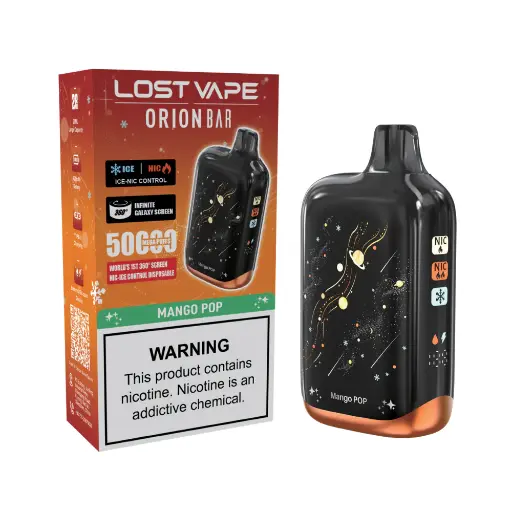 [Q-4714-09] LOST VAPE ORION BAR 50K PUFFS 5PK (Mango Pop)