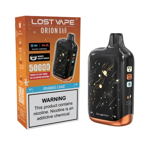 [Q-4714-10] LOST VAPE ORION BAR 50K PUFFS 5PK (Orange Cake)