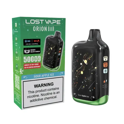 [Q-4714-13] LOST VAPE ORION BAR 50K PUFFS 5PK (Sour Apple Ice)