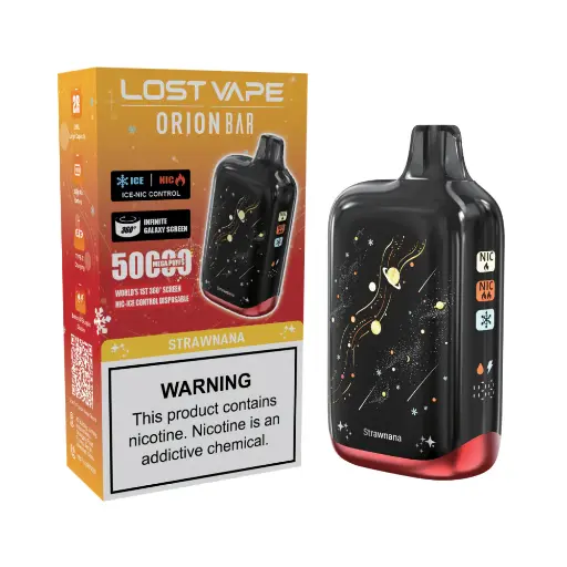 [Q-4714-14] LOST VAPE ORION BAR 50K PUFFS 5PK (Strawnana)