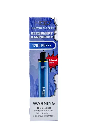 [Q-4725-03] HQD CUVIE Plus Disposable Vapes 5ML 6PK 1200 Puff (Blue Raspberry)