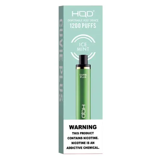 [Q-4725-05] HQD CUVIE Plus Disposable Vapes 5ML 6PK 1200 Puff (Ice Mint)