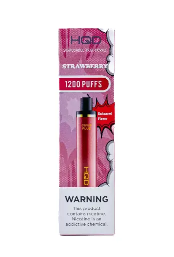 [Q-4725-09] HQD CUVIE Plus Disposable Vapes 5ML 6PK 1200 Puff (Strawberry)