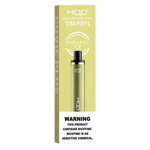 [Q-4725-10] HQD CUVIE Plus Disposable Vapes 5ML 6PK 1200 Puff (Pineapple Ice)