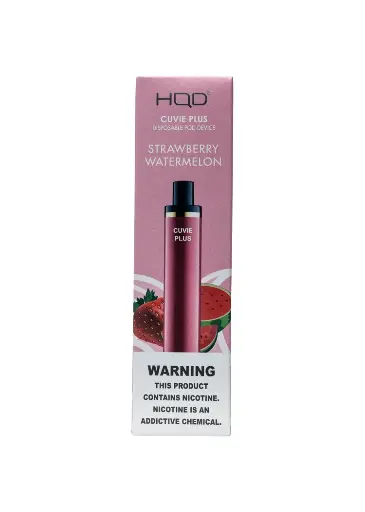 [Q-4725-12] HQD CUVIE Plus Disposable Vapes 5ML 6PK 1200 Puff (Strawberry Watermelon)