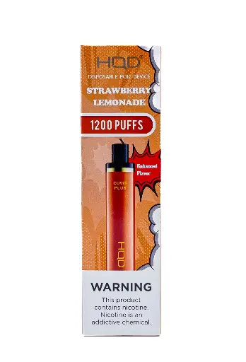 [Q-4725-14] HQD CUVIE Plus Disposable Vapes 5ML 6PK 1200 Puff (Strawberry lemonade)