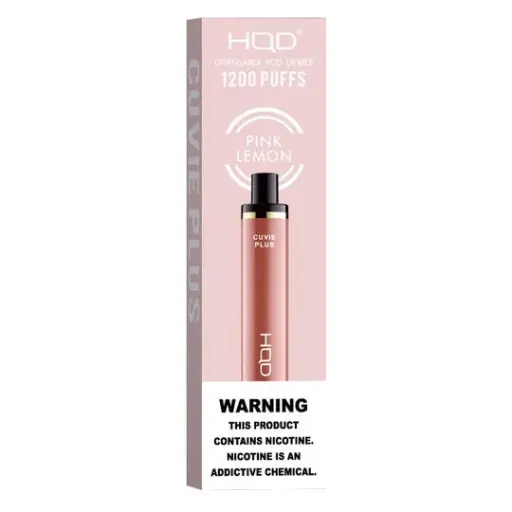 [Q-4725-15] HQD CUVIE Plus Disposable Vapes 5ML 6PK 1200 Puff (Pink Lemon)