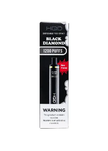 [Q-4725-18] HQD CUVIE Plus Disposable Vapes 5ML 6PK 1200 Puff (Black Diamond)