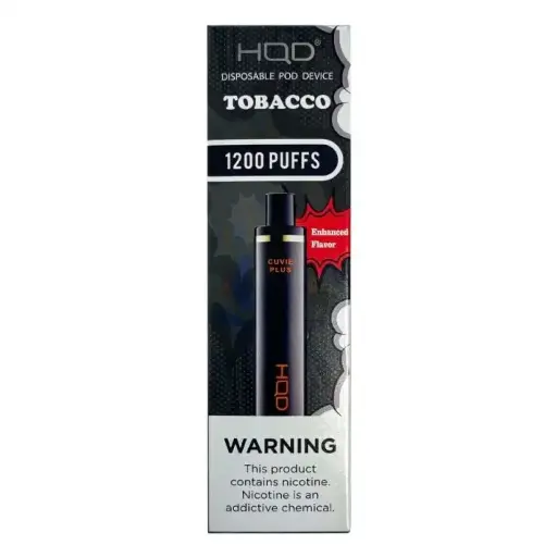 [Q-4725-19] HQD CUVIE Plus Disposable Vapes 5ML 6PK 1200 Puff (Tobacco)