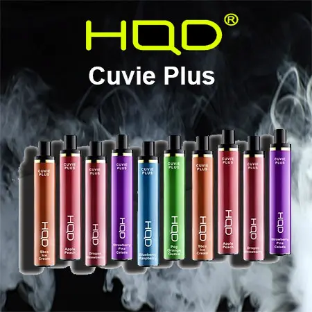 [Q-4725-22] HQD CUVIE Plus Disposable Vapes 5ML 6PK 1200 Puff (Peach Ice)