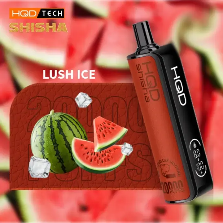 [Q-4726-03] HQD SHISHA Disposable Vapes 18ML 5PK 20K Puff (Lush Ice)